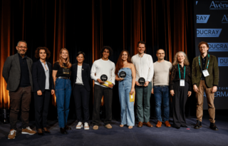 Photo de groupe avec les gagnants GO 2025 
