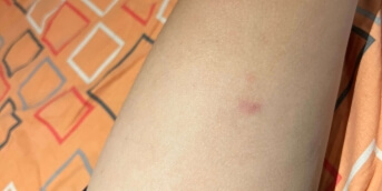 Une couleur gris bleue cuisse jeune