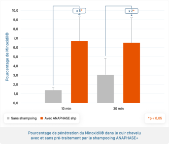 Anaphase · Pénétration du Minoxidil